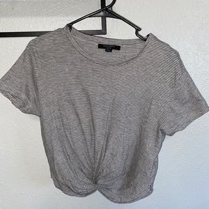 All saints knotted crop top